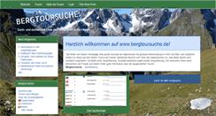 Desktop Screenshot of bergtoursuche.de