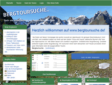 Tablet Screenshot of bergtoursuche.de
